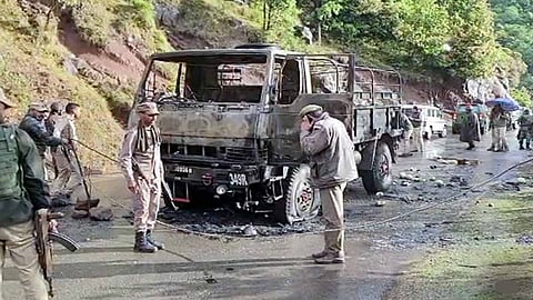 Poonch attack: 12 detained; Drones, sniffer dogs, MI chopper used in massive manhunt for terrorists