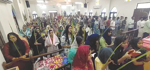 Palm Sunday celebrated, 
Holy Week begins