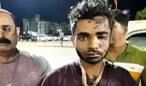 Shahrukh Saifi in custody.