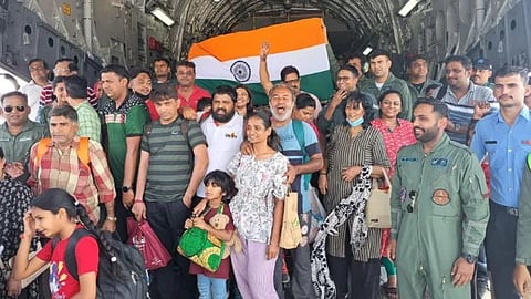 Air Force plane carrying 246 Indians evacuated from war-torn Sudan lands in Mumbai
