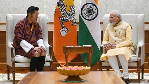 PM Narendra Modi with Bhutanese King Jigme Khesar Namgyel Wangchuck