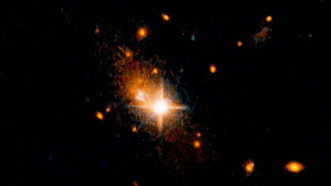 Accidental capture of Hubble shows runaway supermassive black hole