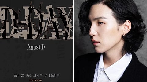 BTS member Suga to release first solo album 'D-Day' on April 21