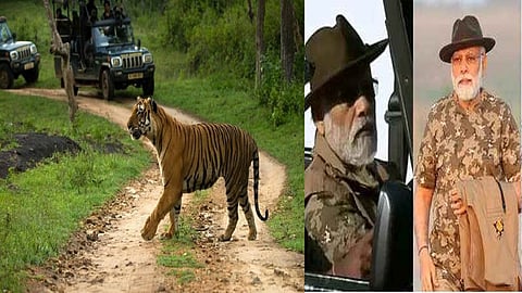 PM goes on jungle safari at Bandipur Tiger Reserve in Karnataka