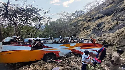 Maharashtra: 13 dead, 29 injured after bus falls into gorge on old Mumbai-Pune highway