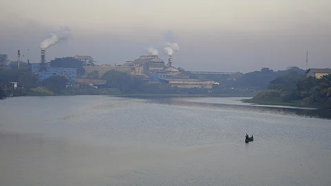 Residents try to save a river in Kerala's Eloor, officials deny problems