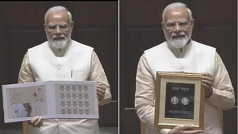 PM Modi releases special stamp, coin to mark inauguration of new Parliament building