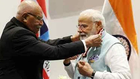 PM Modi conferred with Papua New Guinea, Fiji's highest honour
