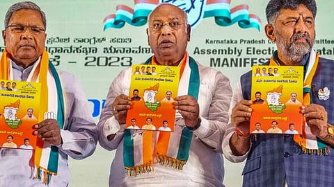 Congress promises "decisive action" against Bajrang Dal, PFI in its Karnataka election manifesto