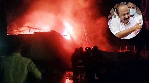 Opposition UDF raises doubts over fires that broke out at state-run medical corporation godowns in Kerala