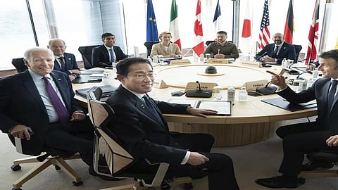 Ukrainian president meets with world leaders at G7 as Russia claims a key victory in the war