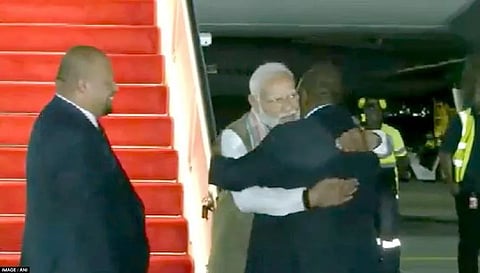 PM Modi arrives in Papua New Guinea