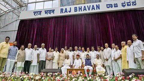 Veteran legislator H K Patil among 24 inducted today into Siddaramaiah's Cabinet of 33 men and a lone woman