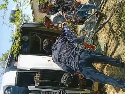 Woman pilgrim dies, 24 injured as mini-bus overturns in J-K's Reasi