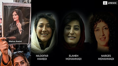 3 imprisoned Iranian female journalists win top UN prize