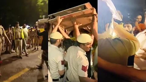 'Scuffle' between wrestlers protesting at Delhi's Jantar Mantar, police personnel