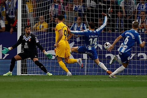 Barcelona, minus Messi, wins Spanish league title for 1st time since 2019