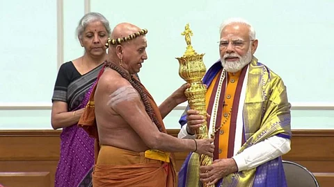 'Sengol' symbol of transfer of power, was kept as 'walking stick' at Anand Bhawan, says PM Modi