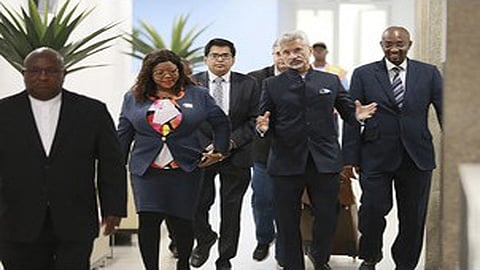 Jaishankar meets Namibia's DPM; discusses advancing bilateral ties in various fields