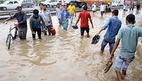 Heavy rains in Gurugram: Admin advises work from home for corporates, holiday for schools on Monday