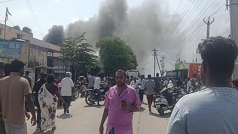 Fire cracker explosion at Krishnagiri, TN