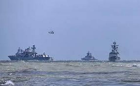 China's navy ships