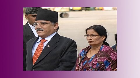 Nepal PM Prachanda and Mrs Sita Dahal