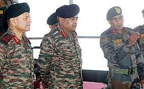 Army Chief Gen Manoj Pande visited the forward areas along the Line of Control (LoC) in Jammu and Kashmir