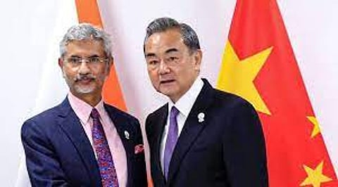 Top Chinese diplomat Wang Yi in his meeting with External Affairs Minister S Jaishankar in Jakarta