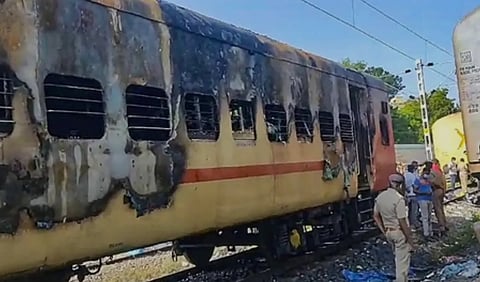 9 killed in TN train fire mishap; officials blame  cylinder "illegally" taken inside for blaze
