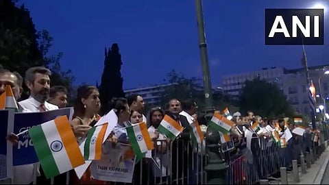Indians in Greece welcome PM Modi