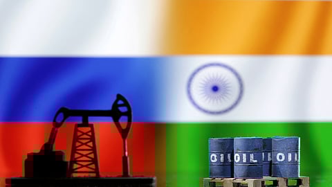India, the world's third largest oil consuming and importing nation, spent 102.5 billion euro (about Rs 1.5 lakh crore) on buying crude oil from Russia since the start of the Ukraine war, a European think tank said on Thursday.