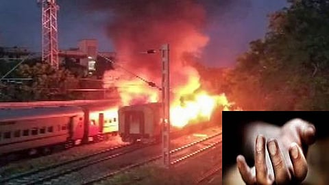 Train Fire tragedy that happened in Madurai, Tamil Nadu