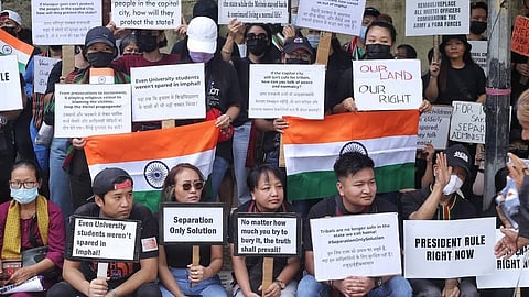 Kuki Inpi Manipur (KIM) protest