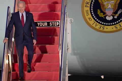 US President Joe Biden arrives in New Delhi for G20 Summit