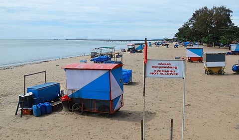 Kozhikode beach closed for visitors on account of Nipah outbreak.