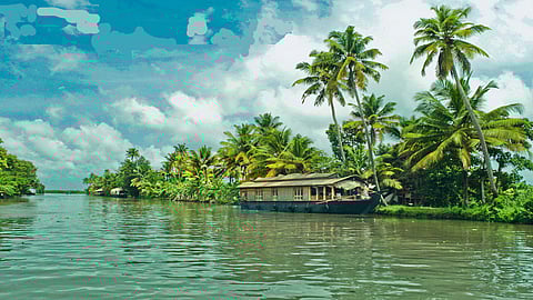 Kumarakom, a back water tourist spot in Kerala