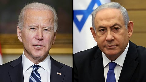 US President Joe Biden and Israeli PM Benjamin Netanyahu