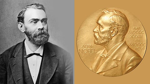 Alfred Nobel and Nobel Prize Medal