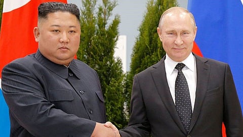 North Korean leader King Jong Un and Russian President Vladimir Putin