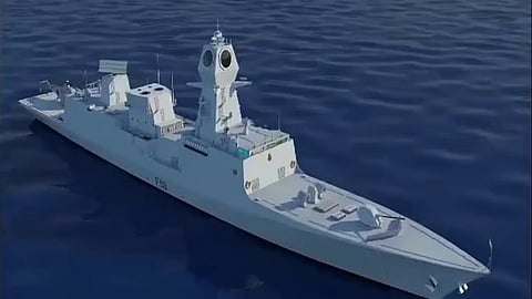 Indian Navy's warship Mahendragiri - the seventh ship of Project 17A frigates series