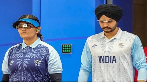 Divya TS and Sarabjot Singh win Silver medal in 10m air pistol mixed team event of Asian Games 2023