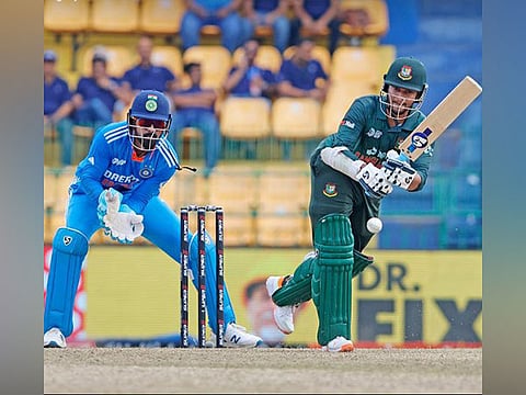 Shakib & Hridoy Half-Centuries Guide Bangladesh to 265/8 Against India