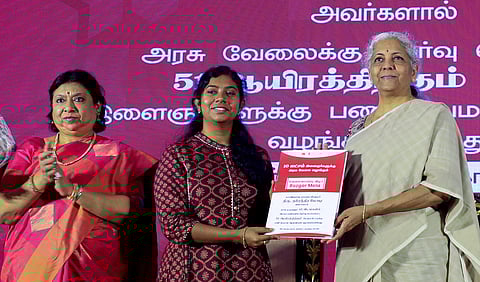 Sitharaman says learn local language to serve better at Rozgar Mela