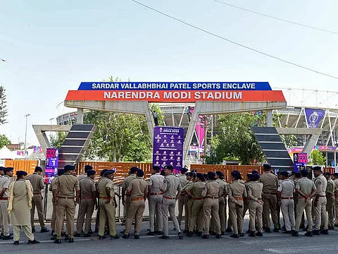 Gujarat Police on High Alert for India-Pakistan Match; 6,000 Cops deployed in Ahmedabad