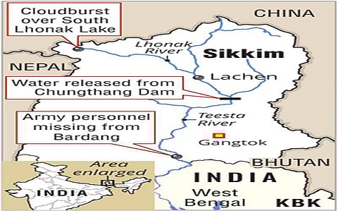 Sikkim flash flood: 2021 study warned about threat of South Lhonak lake bursting
