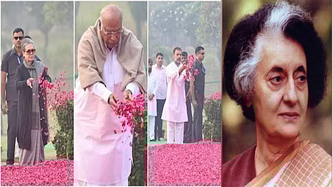 Kharge hails Indira Gandhi on death anniversary