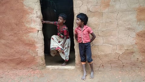 Kids of Veerankudy tribal colony