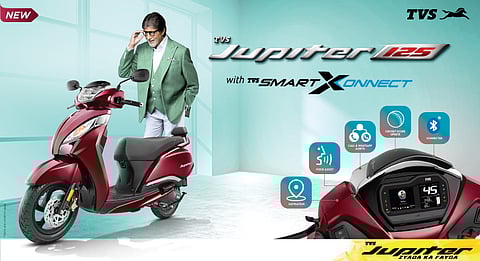 TVS Motor launches new TVS Jupiter 125 with SmartXonnect technology