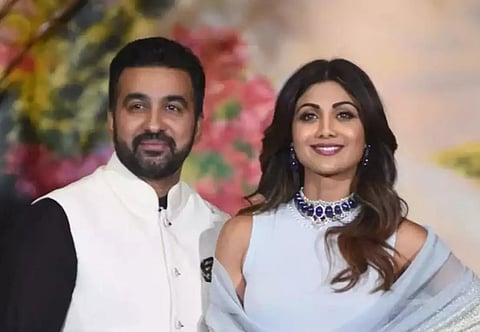 Raj Kundra with Shilpa Shetty